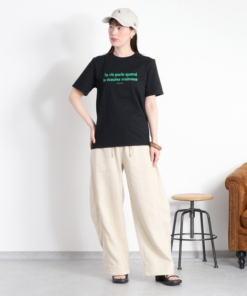 cepo（セポ）の「ロゴプリントショートスリーブTee（Tシャツ/カットソー・レディース・ホワイト系/イエロー系/ブラック系/ピンク系・M）」の13枚目の写真