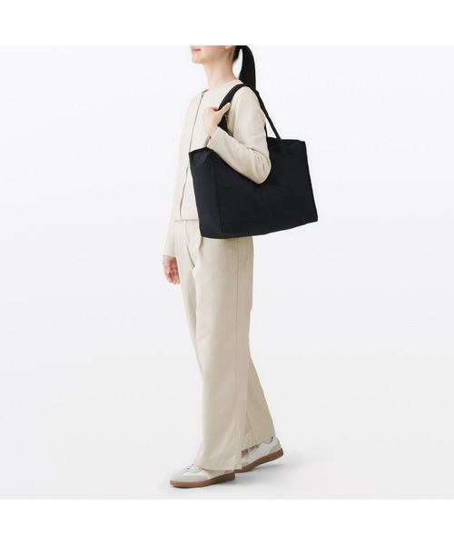再生ナイロンたためるボストンバッグ 18L 約42×15×30cm