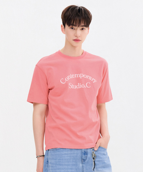 CHASECULT(チェイスカルト)の「共用レタリング半袖Tシャツ-FBZU5802C0P(Tシャツ/カットソー・メンズ・ピンク・90/95/100/105)」の3枚目の写真