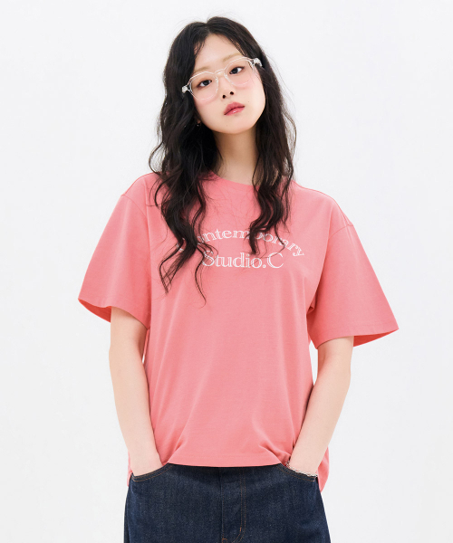 CHASECULT(チェイスカルト)の「共用レタリング半袖Tシャツ-FBZU5802C0P(Tシャツ/カットソー・メンズ・ピンク・90/95/100/105)」の4枚目の写真