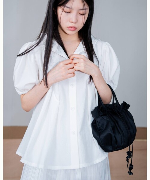 Bshop（ビショップ）の「eunoia | オーガンジー ミニトートバッグ WOMEN（トートバッグ・レディース・ブラック・ONE）」の13枚目の写真