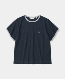 UNIFORM BRIDGE（ユニフォームブリッジ）の「slub ringer s/s t-shirt(womens) navy（Tシャツ/カットソー）」