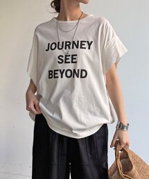 【WEB限定】袖タックフレンチスリーブロゴTEE