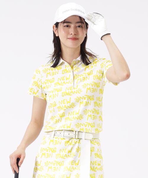 セール】【new balance golf】総柄 半袖 ポロシャツ (WOMENS