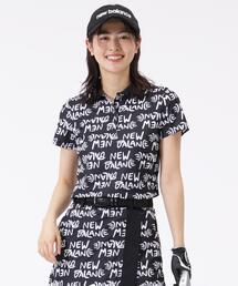 【new balance golf】総柄 半袖 ポロシャツ (WOMENS)