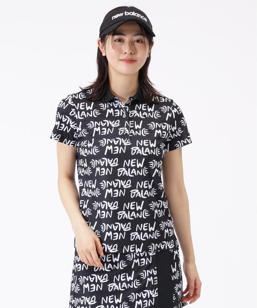 New Balance Golf（ニューバランスゴルフ）の「【new balance golf】総柄 半袖 ポロシャツ (WOMENS)（ポロシャツ・レディース・ホワイト/ブラック・MEDIUM/LARGE/SMALL）」の6枚目の写真