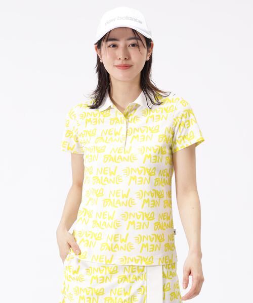 New Balance Golf（ニューバランスゴルフ）の「【new balance golf】総柄 半袖 ポロシャツ (WOMENS)（ポロシャツ・レディース・ホワイト/ブラック・MEDIUM/LARGE/SMALL）」の17枚目の写真