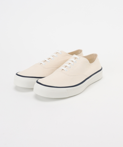 EDIFICE（エディフィス）の「WAKOUWA CANVAS OX LOW WHITE SOLE（スニーカー・メンズ・アイボリー・25.5cm/26cm/26.5cm/27cm/27.5cm）」の2枚目の写真