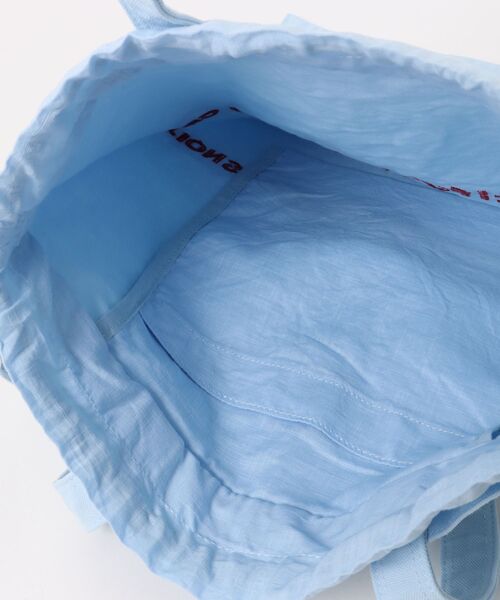 beautiful people（ビューティフルピープル）の「brushed logo tote bag 1616611945（ショルダーバッグ・メンズ・ライトブルー/ホワイト/イエロー・FREE）」の9枚目の写真