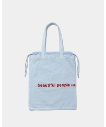 beautiful people（ビューティフルピープル）の「brushed logo tote bag 1616611945（ショルダーバッグ）」