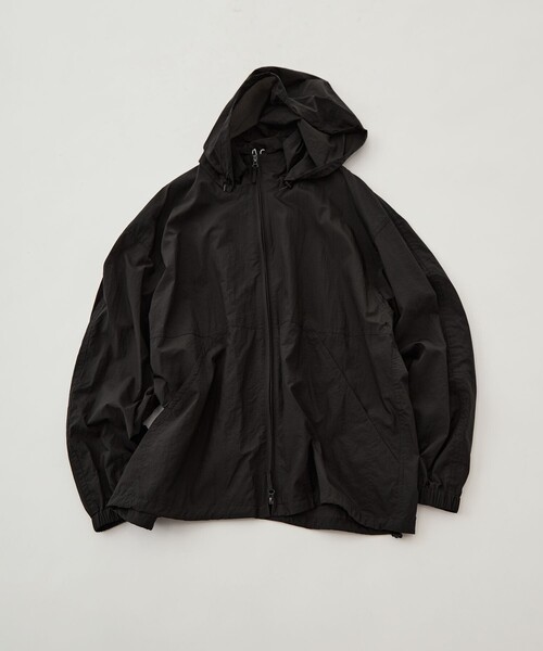 ATON（エイトン）の「【ATON/エイトン】SUPER LIGHT NYLON SPORT JACKET（ナイロンジャケット・メンズ・ネイビー/ブラウン・4/6）」の8枚目の写真