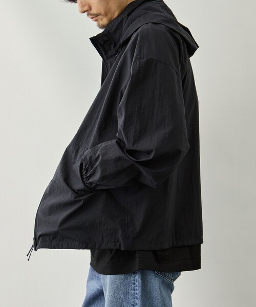 ATON（エイトン）の「【ATON/エイトン】SUPER LIGHT NYLON SPORT JACKET（ナイロンジャケット・メンズ・ネイビー/ブラウン・4/6）」の12枚目の写真