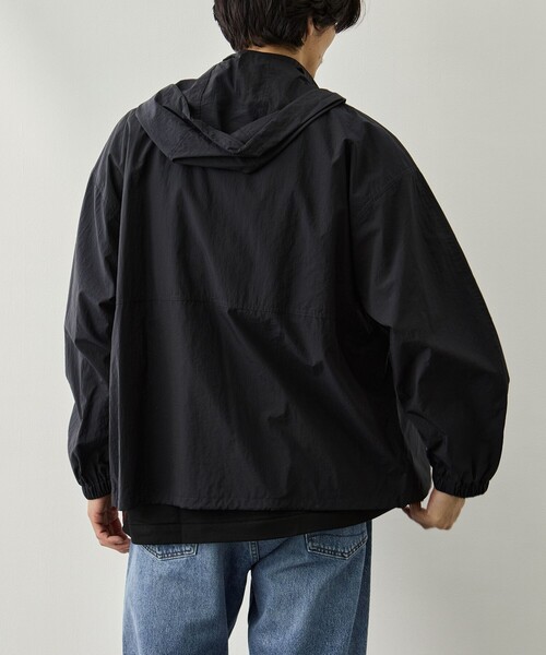 ATON（エイトン）の「【ATON/エイトン】SUPER LIGHT NYLON SPORT JACKET（ナイロンジャケット・メンズ・ネイビー/ブラウン・4/6）」の13枚目の写真