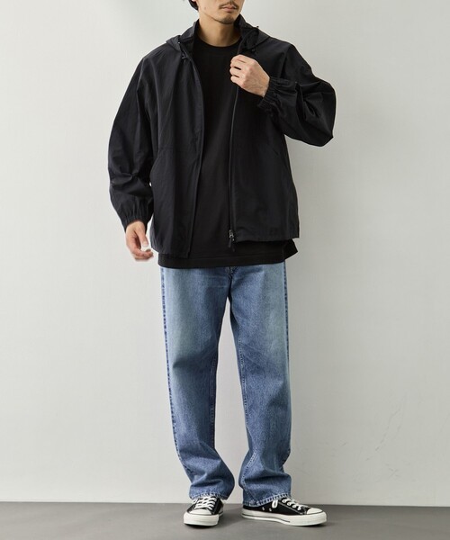ATON（エイトン）の「【ATON/エイトン】SUPER LIGHT NYLON SPORT JACKET（ナイロンジャケット・メンズ・ネイビー/ブラウン・4/6）」の14枚目の写真