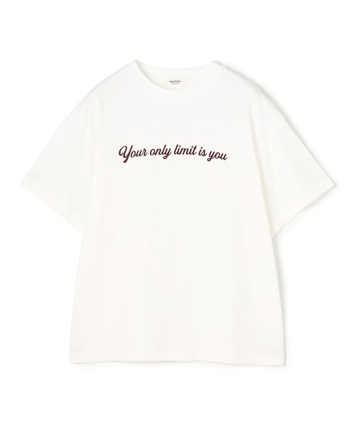 MACPHEE(マカフィー)の「コットンロゴプリント Tシャツ(Tシャツ/カットソー・レディース・ブラック/ホワイト・S)」の2枚目の写真