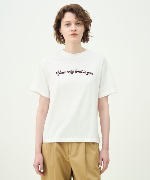 MACPHEE(マカフィー)の「コットンロゴプリント Tシャツ(Tシャツ/カットソー・レディース・ブラック/ホワイト・S)」の4枚目の写真