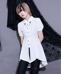 襟金具ロング半袖BL