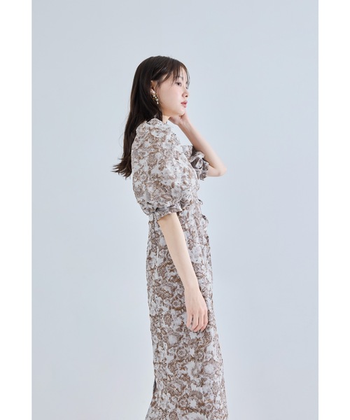 niana(ニアナ)の「シアージャガードオーガンザドレス 結婚式 二次会 成人式 同窓会 パーティードレス オケージョンドレス お呼ばれワンピース(ドレス・レディース・ブラウン/グリーン/ブラック/グレー・L/M/S)」の7枚目の写真