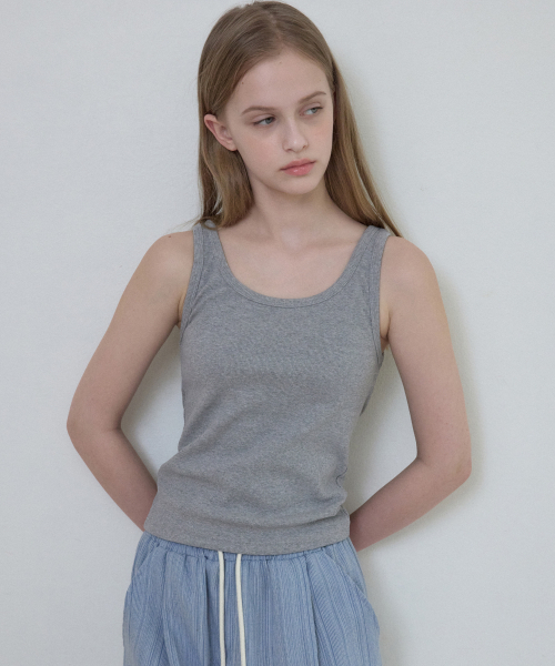 WEDNESDAYOASISFORWOMEN(ウェンズデー オアシス フォー ウーマン)の「ブラッサムスリーブレストップ_GRAY(W25-TP17)(Tシャツ/カットソー・レディース・ライトグレー・OS)」の2枚目の写真
