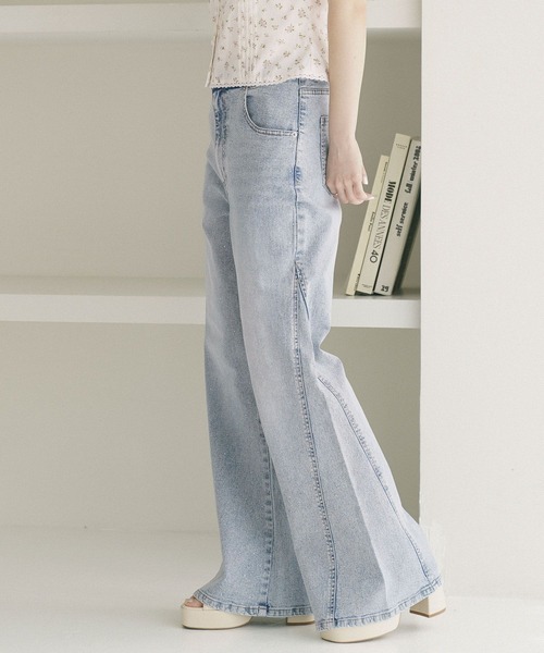 Heather（ヘザー）の「アソートハイウエストフレアデニムパンツ　773985（デニムパンツ・レディース・ワンウォッシュ/ブルー/ライトブルー・M/S）」の5枚目の写真