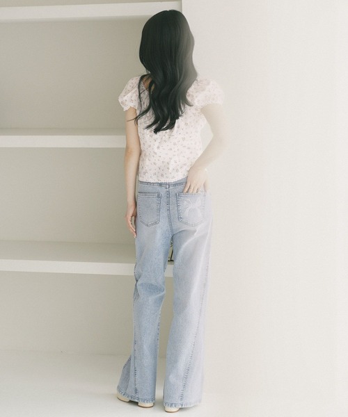 Heather（ヘザー）の「アソートハイウエストフレアデニムパンツ　773985（デニムパンツ・レディース・ワンウォッシュ/ブルー/ライトブルー・M/S）」の10枚目の写真