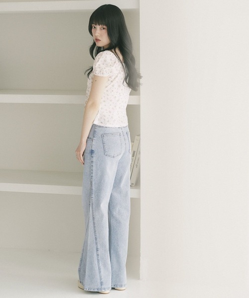 Heather（ヘザー）の「アソートハイウエストフレアデニムパンツ　773985（デニムパンツ・レディース・ワンウォッシュ/ブルー/ライトブルー・M/S）」の11枚目の写真