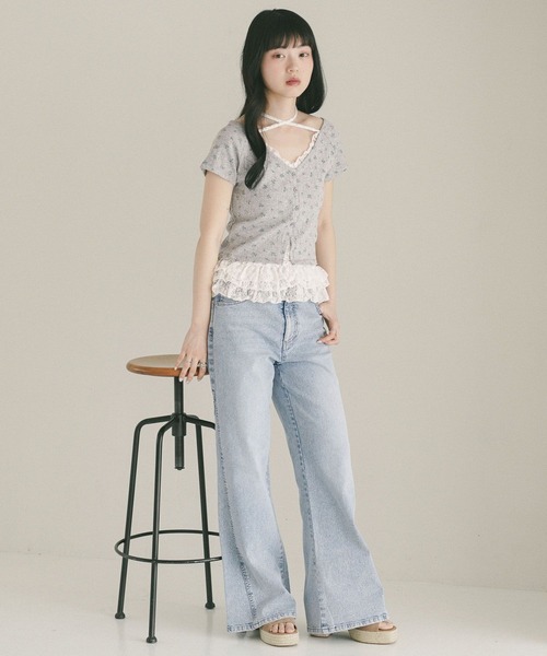 Heather（ヘザー）の「アソートハイウエストフレアデニムパンツ　773985（デニムパンツ・レディース・ワンウォッシュ/ブルー/ライトブルー・M/S）」の16枚目の写真