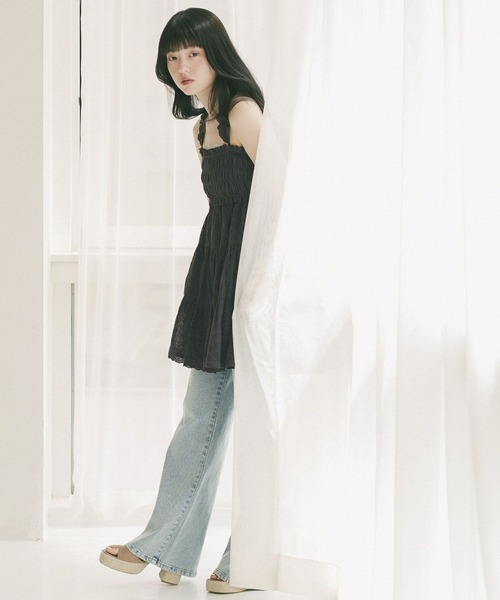 Heather（ヘザー）の「アソートハイウエストフレアデニムパンツ　773985（デニムパンツ・レディース・ワンウォッシュ/ブルー/ライトブルー・M/S）」の19枚目の写真