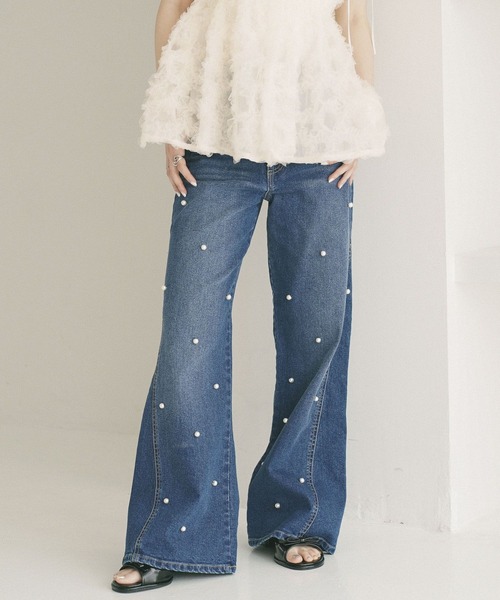 Heather（ヘザー）の「アソートハイウエストフレアデニムパンツ　773985（デニムパンツ・レディース・ワンウォッシュ/ブルー/ライトブルー・M/S）」の20枚目の写真