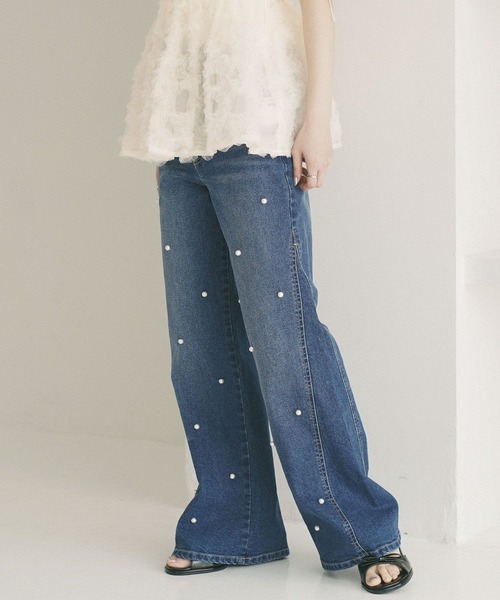 Heather（ヘザー）の「アソートハイウエストフレアデニムパンツ　773985（デニムパンツ・レディース・ワンウォッシュ/ブルー/ライトブルー・M/S）」の21枚目の写真