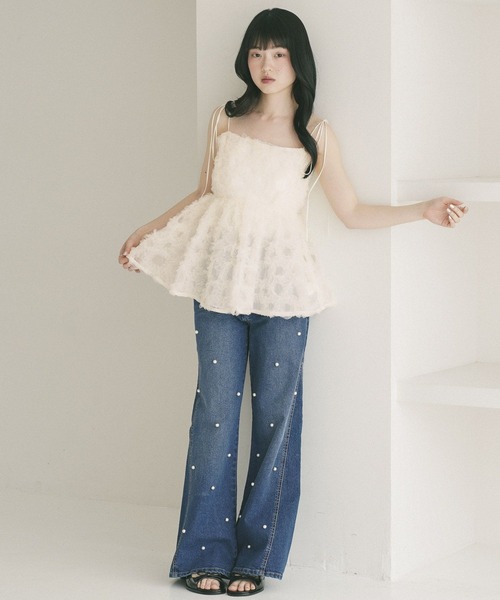 Heather（ヘザー）の「アソートハイウエストフレアデニムパンツ　773985（デニムパンツ・レディース・ワンウォッシュ/ブルー/ライトブルー・M/S）」の22枚目の写真