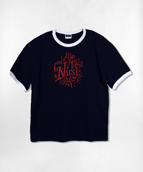 NOTUSUAL(ノットユージュアル)の「ドローイングラフリング半袖Tシャツ4色(Tシャツ/カットソー・レディース・クリーム/ホワイト×グリーン/ホワイト/ネイビー・SMALL/MEDIUM/LARGE/X-LARGE)」の14枚目の写真
