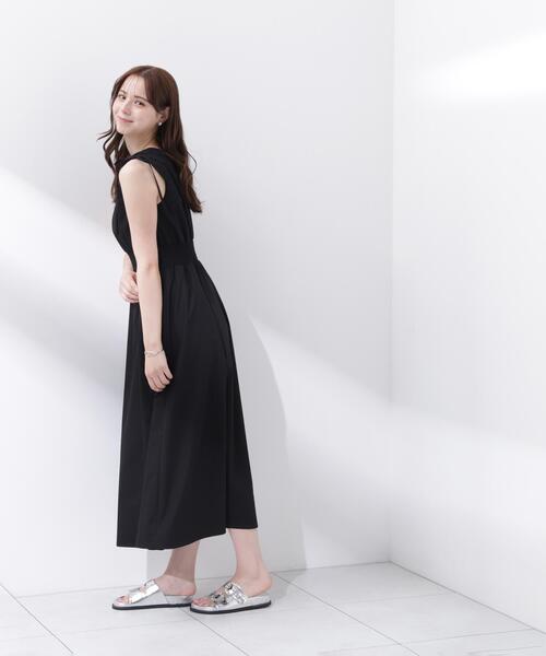 PROPORTION BODY DRESSING(プロポーションボディドレッシング)の「【中川紅葉さん着用】ショルダーリボンギャザーワンピース / 1216240601(ワンピース・レディース・レッド/ブラック系その他/ブラック・SMALL/P/S/MEDIUM)」の6枚目の写真