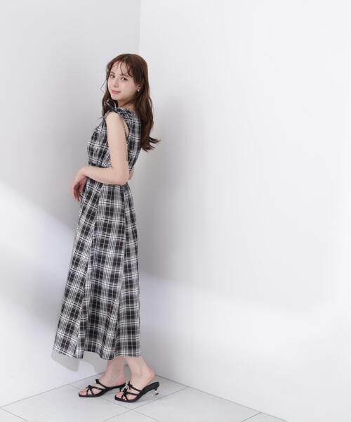 PROPORTION BODY DRESSING(プロポーションボディドレッシング)の「【中川紅葉さん着用】ショルダーリボンギャザーワンピース / 1216240601(ワンピース・レディース・レッド/ブラック系その他/ブラック・SMALL/P/S/MEDIUM)」の17枚目の写真