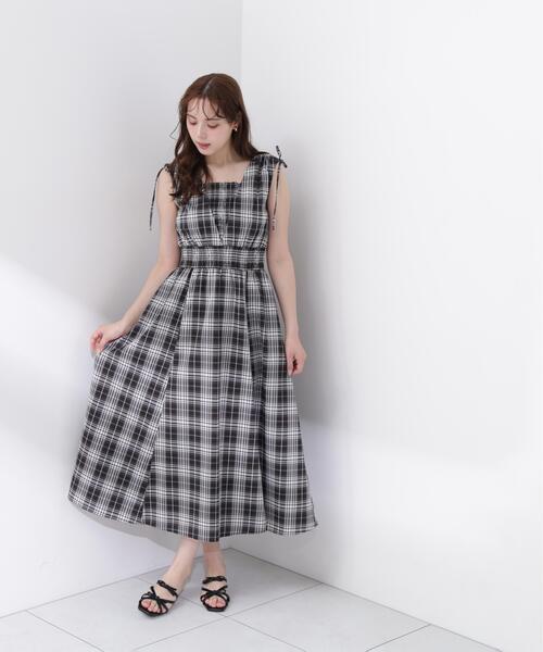 PROPORTION BODY DRESSING(プロポーションボディドレッシング)の「【中川紅葉さん着用】ショルダーリボンギャザーワンピース / 1216240601(ワンピース・レディース・レッド/ブラック系その他/ブラック・SMALL/P/S/MEDIUM)」の18枚目の写真