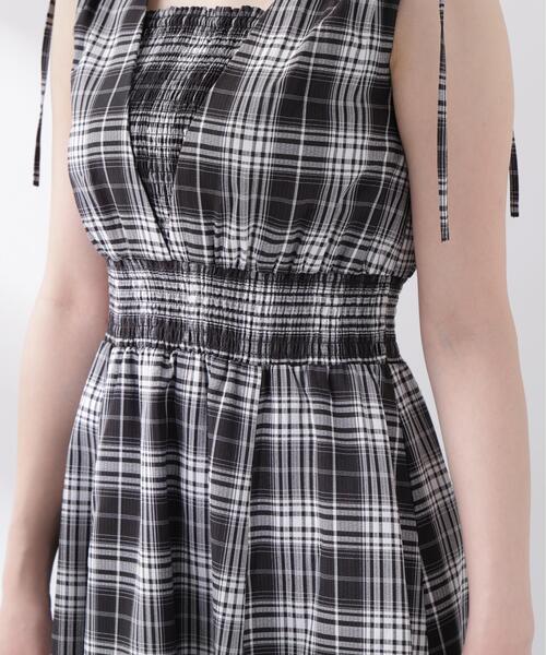 PROPORTION BODY DRESSING（プロポーションボディドレッシング）の「ショルダーリボンギャザーワンピース / 1216240601（ワンピース・レディース・レッド/ブラック系その他/ブラック・SMALL/P/S/MEDIUM）」の6枚目の写真