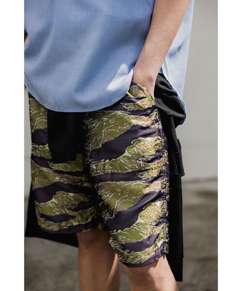 BEAMS PLUS(ビームスプラス)の「MIL Utility Shorts Tiger Stripe Mesh Jacquard(その他パンツ・メンズ・その他・X-LARGE/LARGE/MEDIUM/SMALL)」の1枚目の写真
