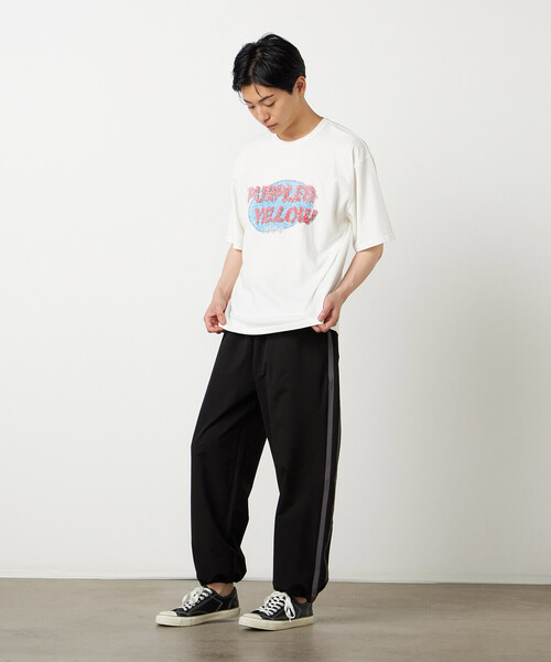Purple&Yellow（パープルアンドイエロー）の「ポリエステルストレッチ ラインパンツ（その他パンツ・メンズ・パープル/ブラック・X-SMALL/SMALL/MEDIUM/LARGE）」の9枚目の写真