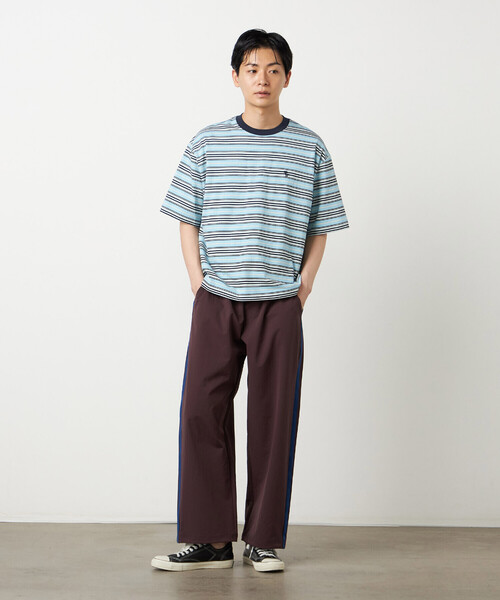 Purple&Yellow（パープルアンドイエロー）の「ポリエステルストレッチ ラインパンツ（その他パンツ・メンズ・パープル/ブラック・X-SMALL/SMALL/MEDIUM/LARGE）」の3枚目の写真