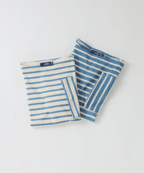 SAINT JAMES(セントジェームス)の「SAINT JAMES (セントジェームス) 別注 PIRIAC LOOSE / ピリアック ルーズ(Tシャツ/カットソー・メンズ・ホワイト/ブルー・4/6/5)」の22枚目の写真