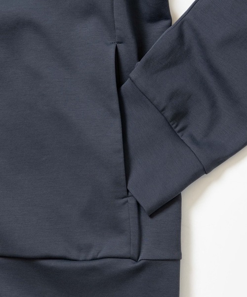 ATTACHMENT（アタッチメント）の「コットンダブルフェイス スタンドカラージャケット / COTTON DOUBLE FACE STAND COLLAR JACKET（ブルゾン・メンズ・グレイッシュベージュ/ダークグレー/ネイビー/ブラック・3/2/1/4）」の9枚目の写真