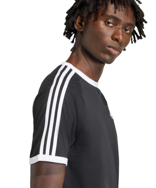 adidas（アディダス）の「adidas 3-STRIPES TEE / アディダス 3ストライプス Tシャツ（Tシャツ/カットソー・メンズ・ブラック・XL/M/L/S/XXL）」の5枚目の写真