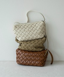 woven look single handle bag / ウーブンルックシングルハンドバッグ