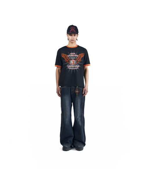 AAKAM（アーカム）の「Back Studded Flare Denim Pants (Blue)（デニムパンツ・レディース・その他・2/1）」の12枚目の写真