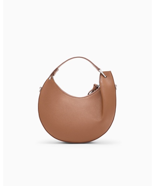 EMPORIO ARMANI(エンポリオアルマーニ)の「【エンポリオ アルマーニ】Emporio Armani 1981 ミニレザーホーボーバッグ(ショルダーバッグ・レディース・ダークウッド/ブラウン/ブラック・FREE)」の5枚目の写真