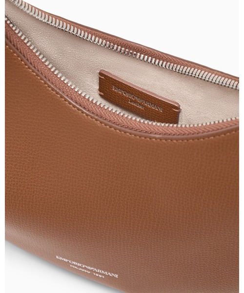 EMPORIO ARMANI(エンポリオアルマーニ)の「【エンポリオ アルマーニ】Emporio Armani 1981 ミニレザーホーボーバッグ(ショルダーバッグ・レディース・ダークウッド/ブラウン/ブラック・FREE)」の7枚目の写真