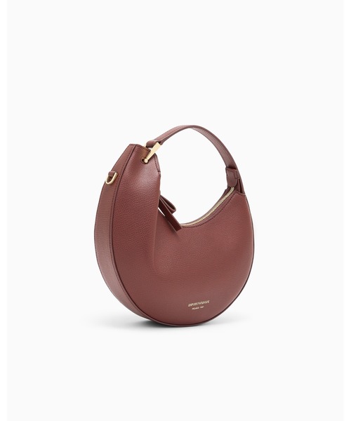 EMPORIO ARMANI(エンポリオアルマーニ)の「【エンポリオ アルマーニ】Emporio Armani 1981 ミニレザーホーボーバッグ(ショルダーバッグ・レディース・ダークウッド/ブラウン/ブラック・FREE)」の13枚目の写真