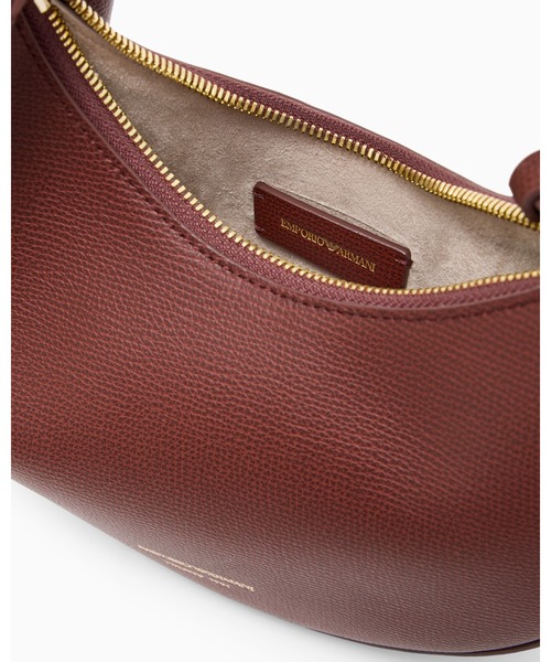 EMPORIO ARMANI(エンポリオアルマーニ)の「【エンポリオ アルマーニ】Emporio Armani 1981 ミニレザーホーボーバッグ(ショルダーバッグ・レディース・ダークウッド/ブラウン/ブラック・FREE)」の16枚目の写真