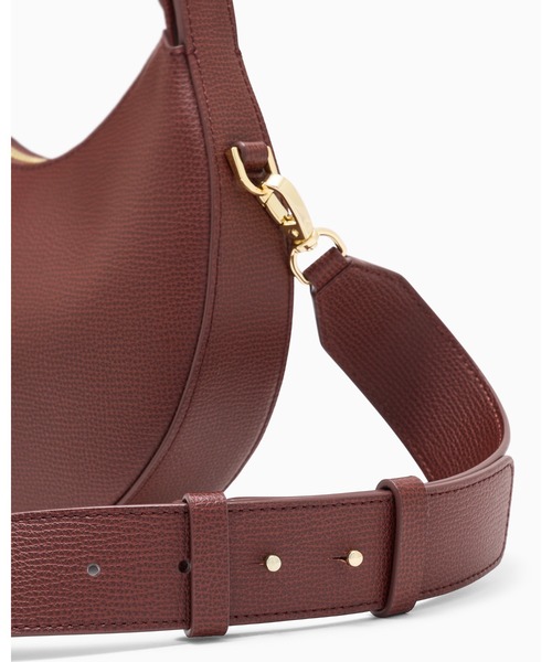 EMPORIO ARMANI(エンポリオアルマーニ)の「【エンポリオ アルマーニ】Emporio Armani 1981 ミニレザーホーボーバッグ(ショルダーバッグ・レディース・ダークウッド/ブラウン/ブラック・FREE)」の17枚目の写真