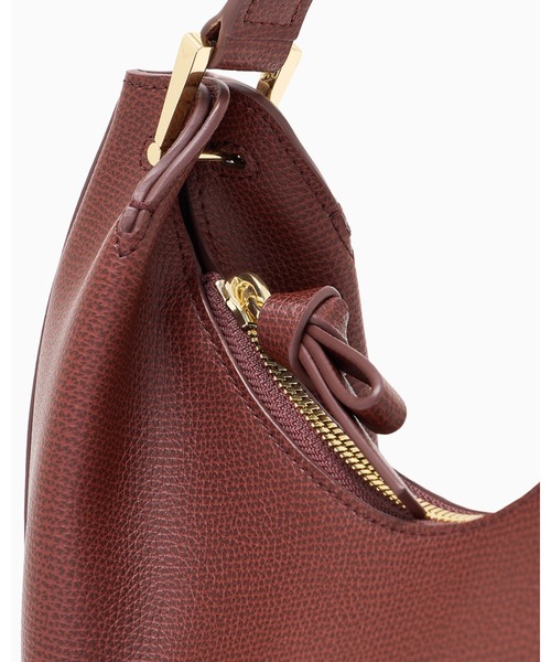 EMPORIO ARMANI(エンポリオアルマーニ)の「【エンポリオ アルマーニ】Emporio Armani 1981 ミニレザーホーボーバッグ(ショルダーバッグ・レディース・ダークウッド/ブラウン/ブラック・FREE)」の18枚目の写真